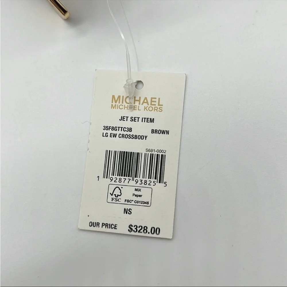 Michael Kors EW Crossbody Bag Brown - Picture 8 of 8